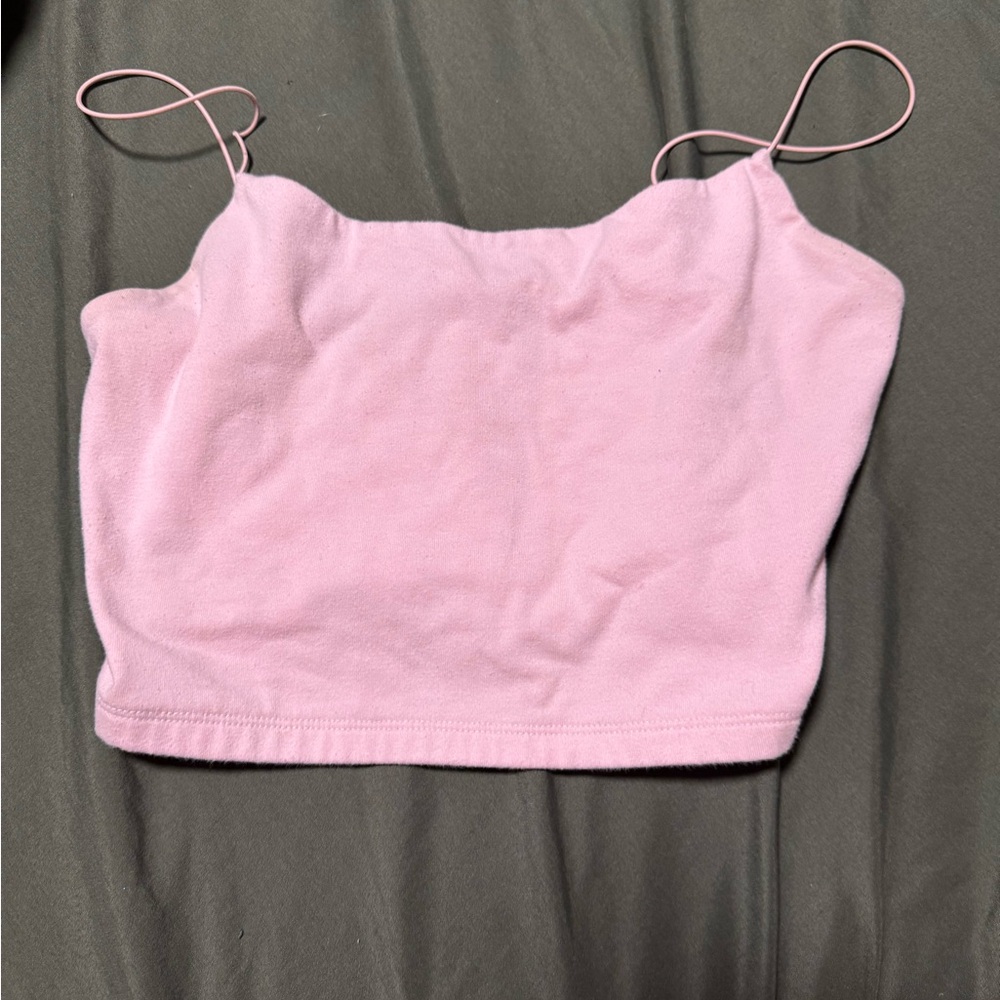 Wild Fable Pink Sleeveless Crop Camisole